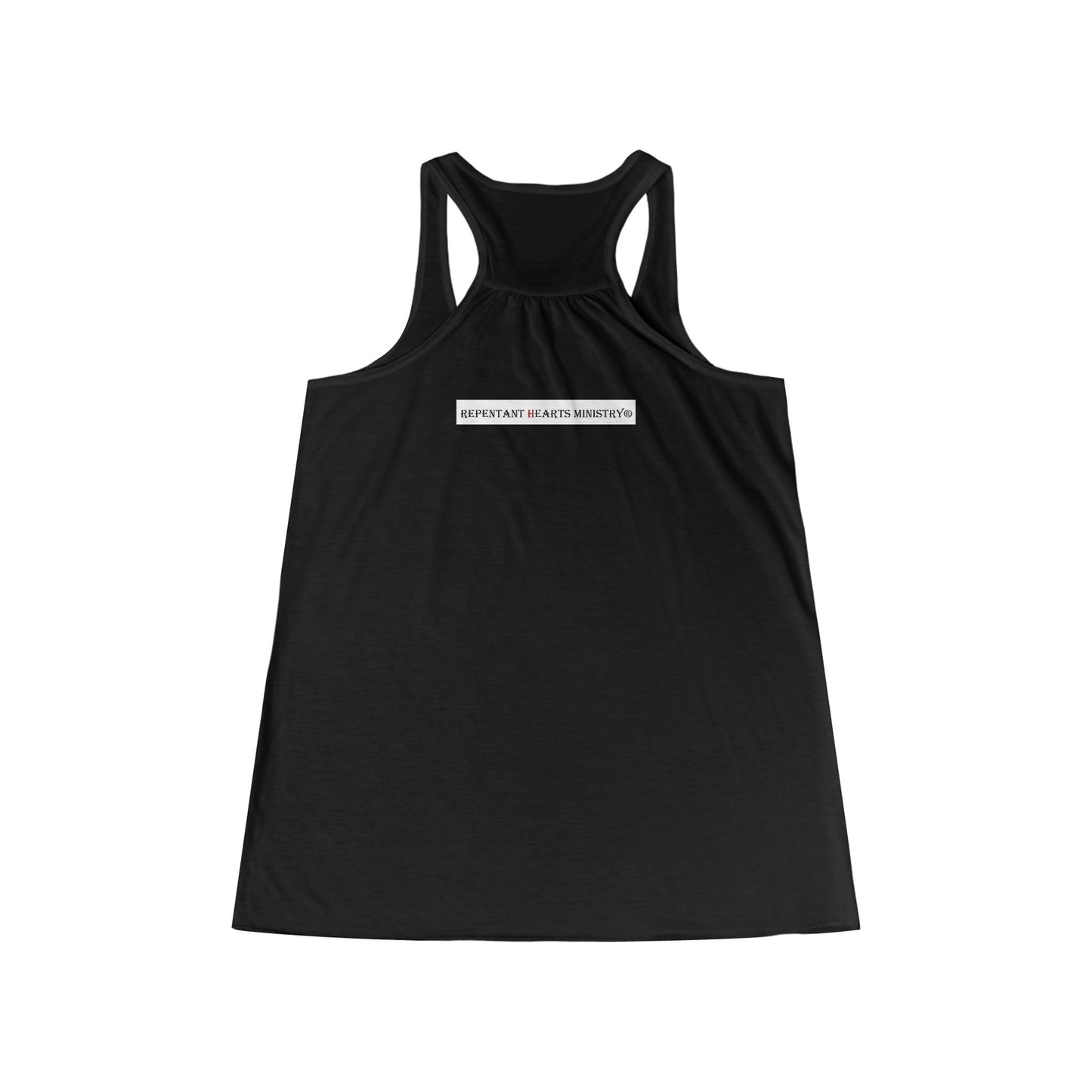 Biblical Ladies Flowy Racerback Tank - 'God on the Mountain and Valley'