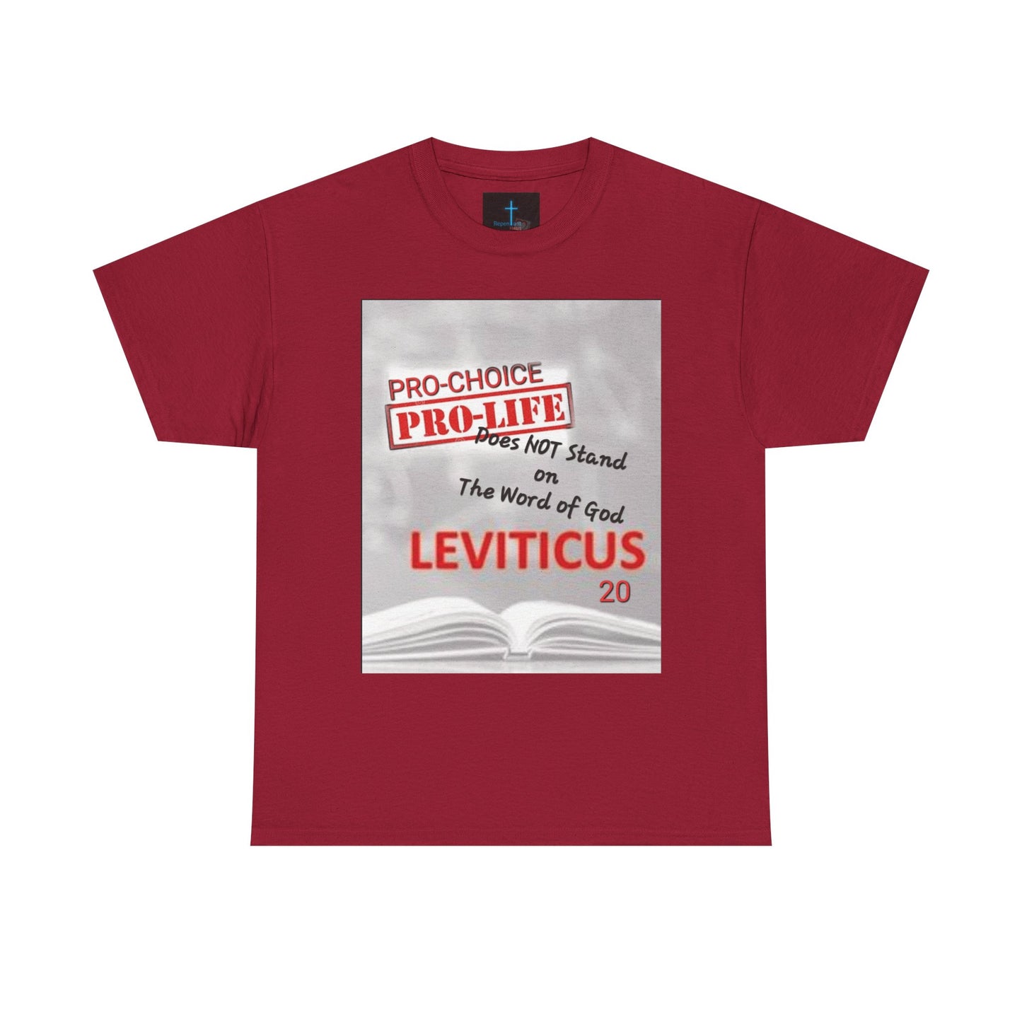 Abolish Abortion Unisex Heavy Cotton Tee - Leviticus & Proverbs Design