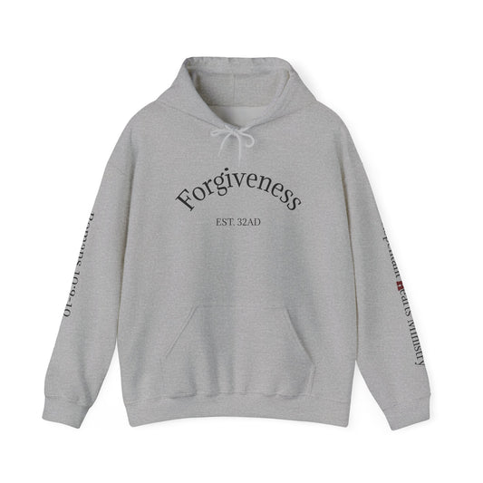 Forgiveness Hoodie (Romans 10:9-10)— Christian Scripture Faith Pullover