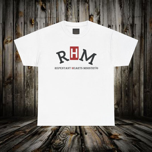 Biblical- Repentant Hearts Ministry T‑Shirt — Christian Tee with Scripture & Shofar Design