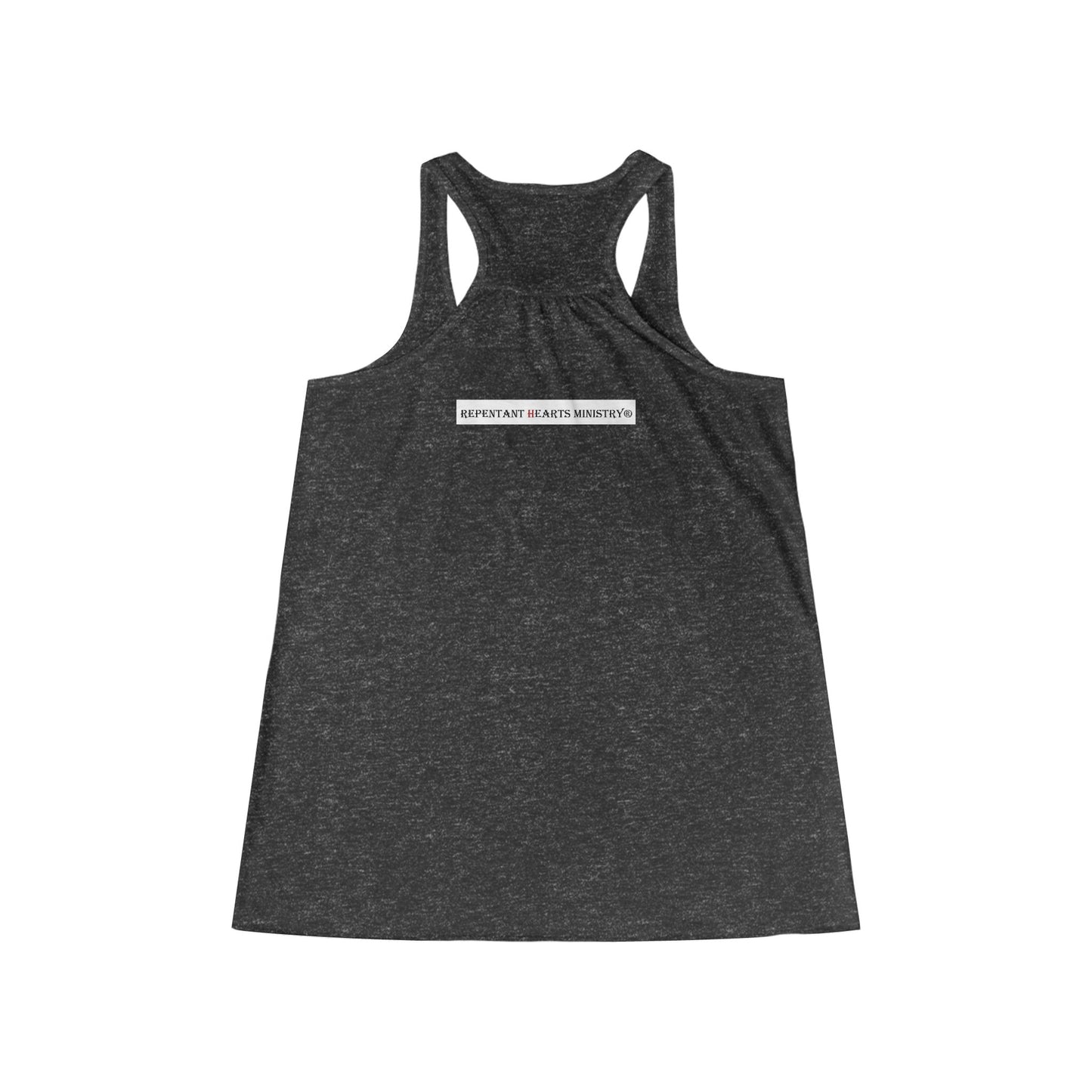 Biblical Ladies Flowy Racerback Tank - 'God on the Mountain and Valley'
