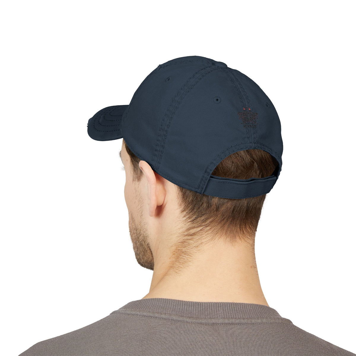 Hat: Israel ('ישראל') Hebrew — Distressed Embroidered Hat