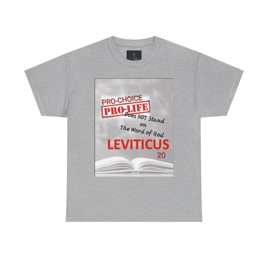 Abolish Abortion Unisex Heavy Cotton Tee - Leviticus & Proverbs Design