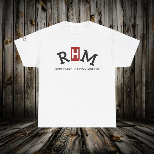 Biblical- Repentant Hearts Ministry T‑Shirt — Christian Tee with Scripture & Shofar Design