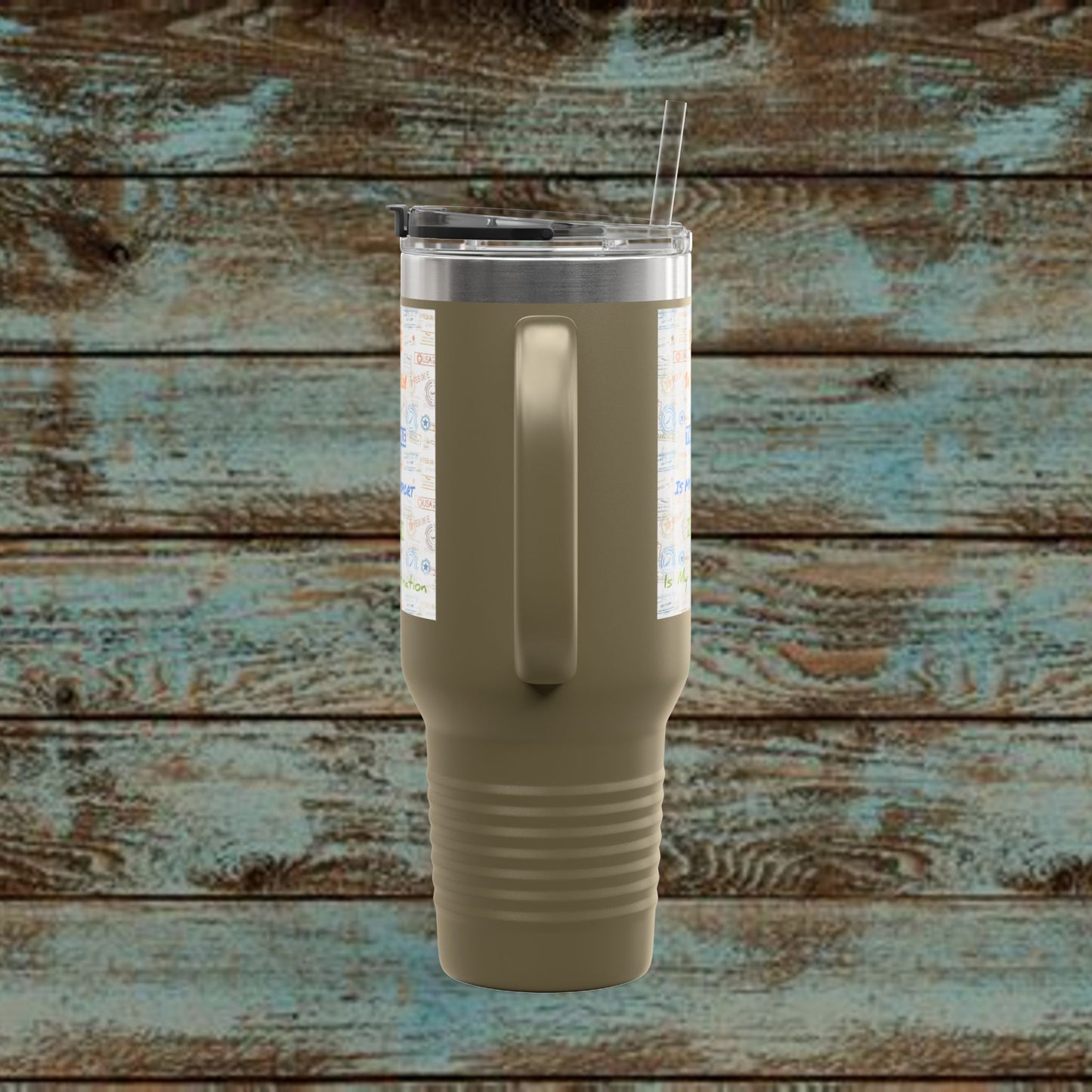 Faith Based Insulated Travel Mug – 40oz | Jesus is My Pilot Design | Perfect for Travelers & Pilots