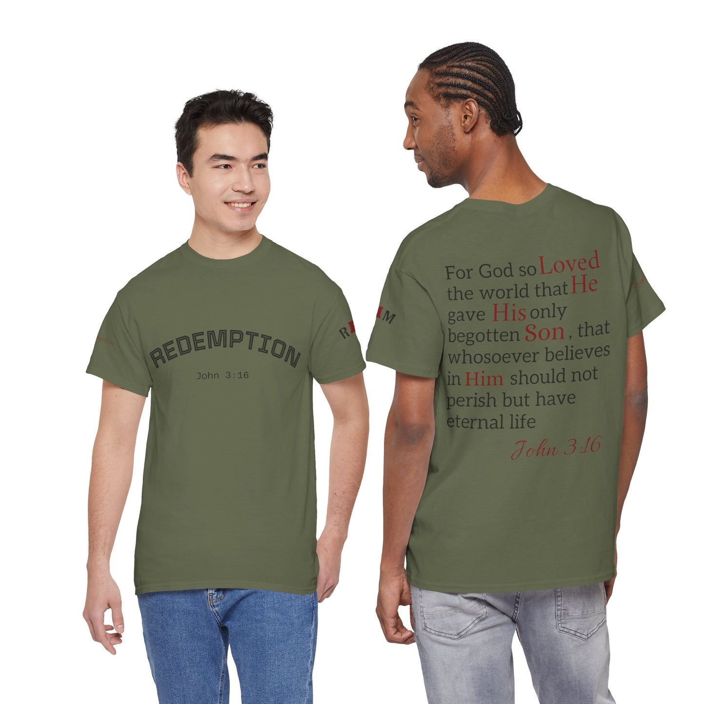 Redemption John 3:16 T-Shirt — Scripture Tee