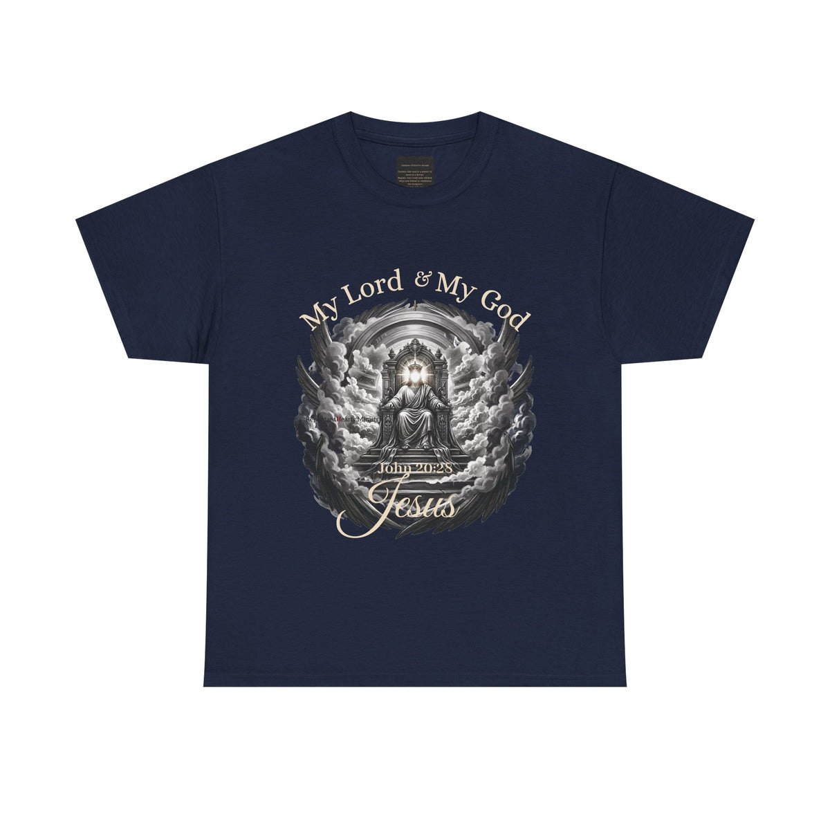 Jesus on the Throne "My Lord & My God" Christian Faith Tee