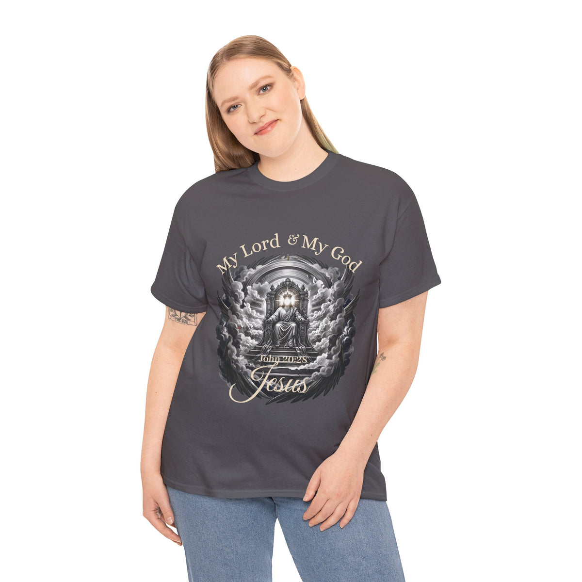 Jesus on the Throne "My Lord & My God" Christian Faith Tee