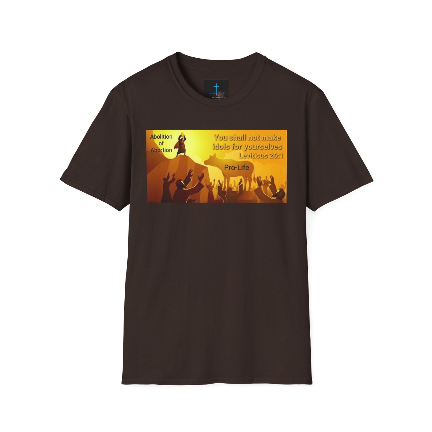 Abolition of Abortion Unisex Softstyle T-Shirt - Abolition of Abortion Design