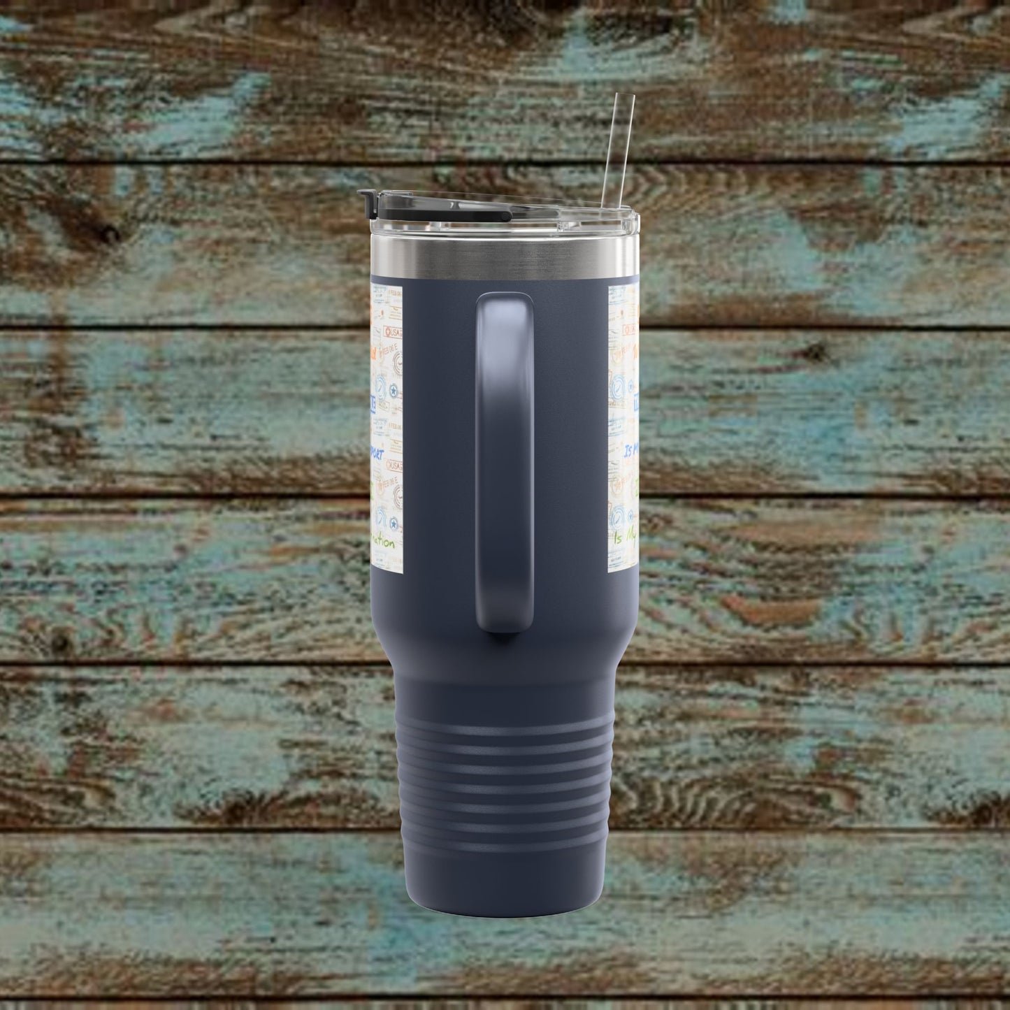 Faith Based Insulated Travel Mug – 40oz | Jesus is My Pilot Design | Perfect for Travelers & Pilots