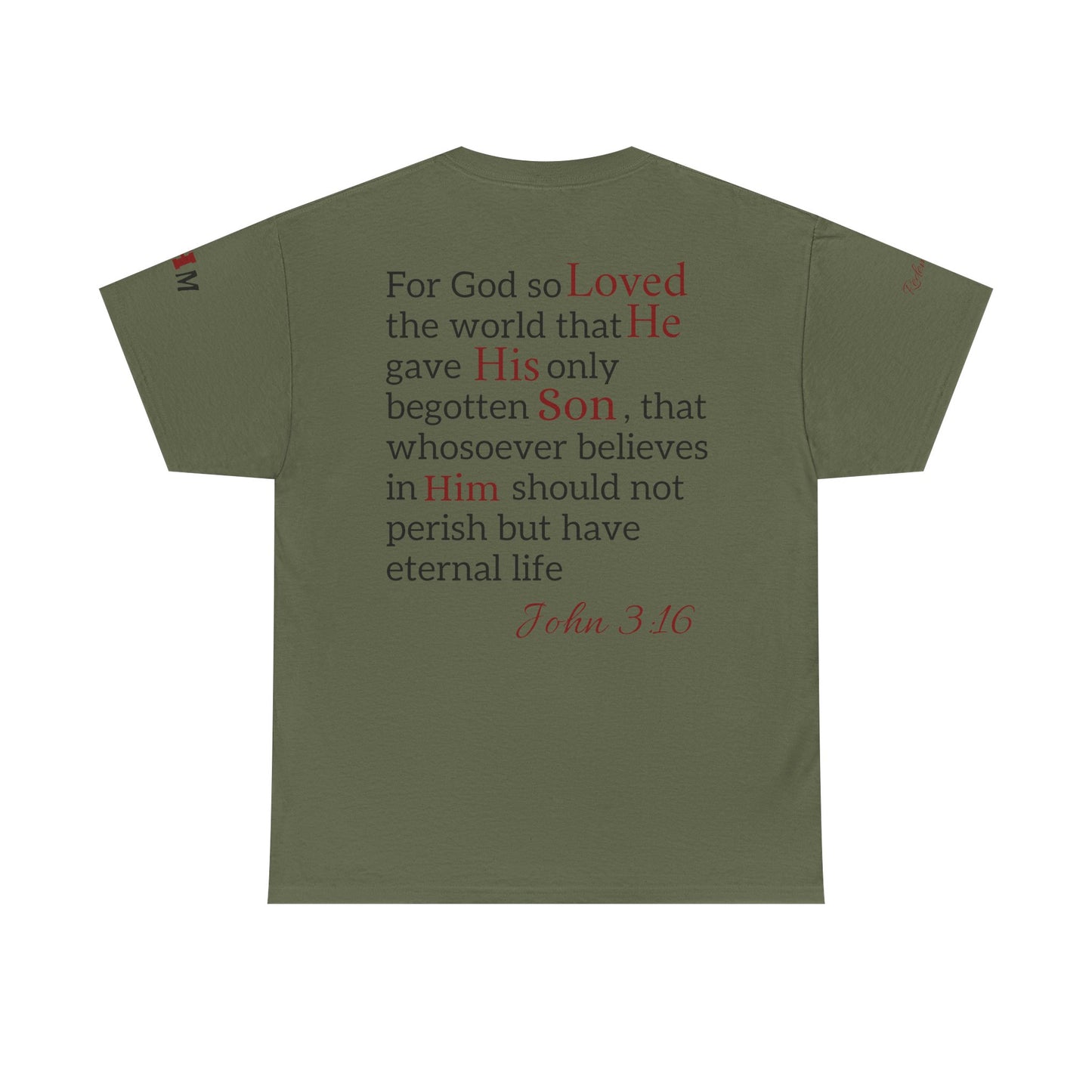 Redemption John 3:16 T-Shirt — Scripture Tee