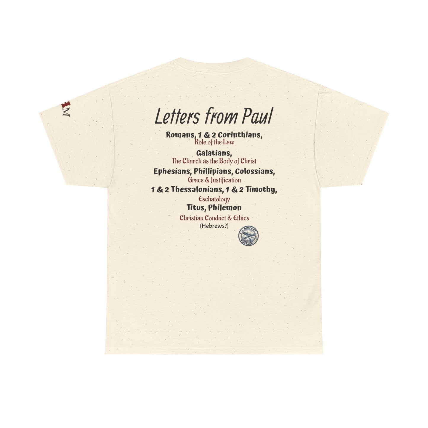 Letters from Paul T-Shirt — What Would Yours Say?