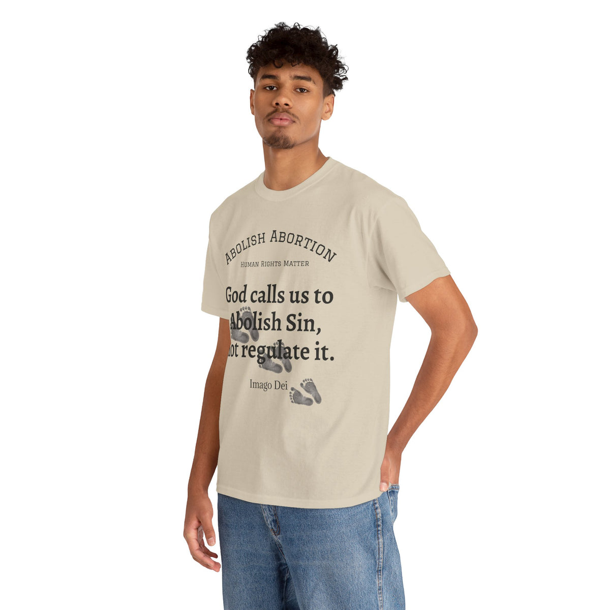 Abolish Abortion II T-Shirt — Jeremiah 1:5 Christian Message