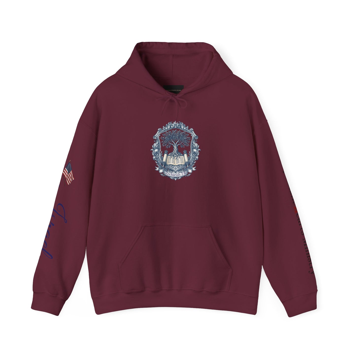 Israel Zechariah 2:8 Hoodie — Isaiah62 & Romans 9- Stand with Israel