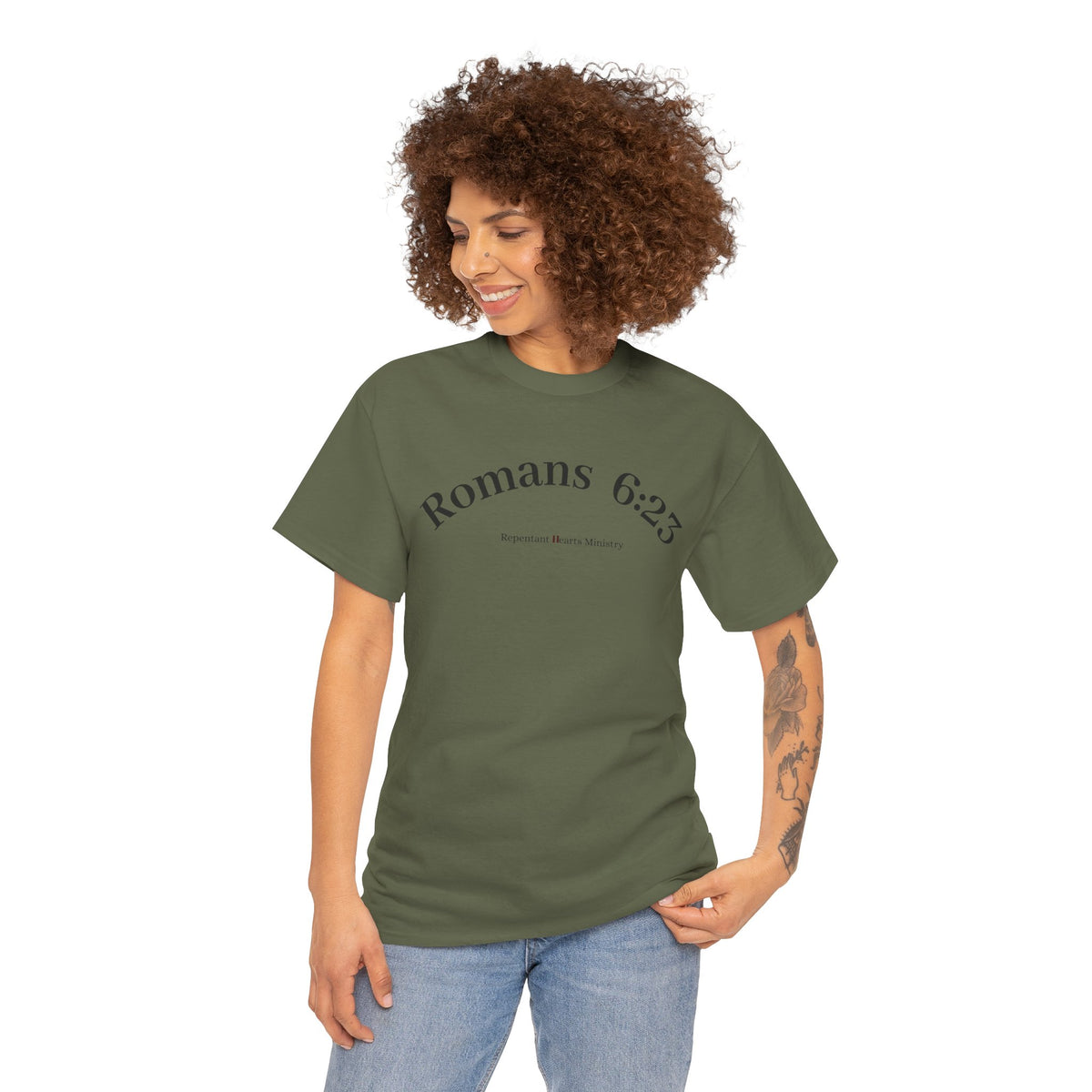 Your Debt Is Paid Romans 6:23 Inspirational- Christian Cross T-Shirt