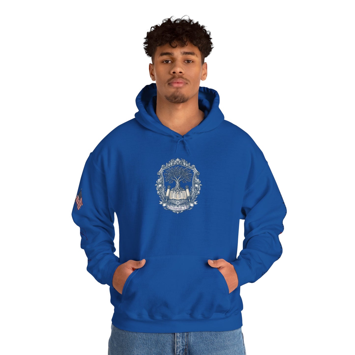Israel Zechariah 2:8 Hoodie — Isaiah62 & Romans 9- Stand with Israel