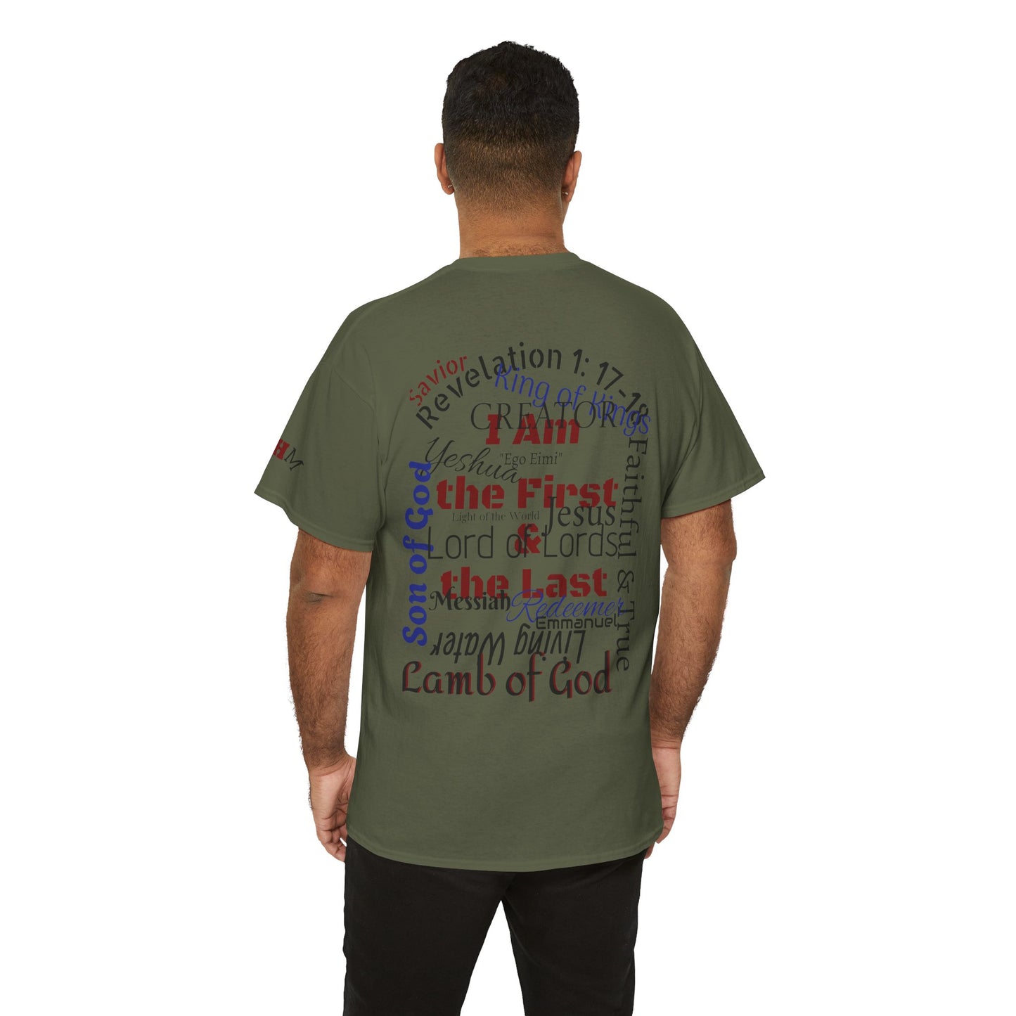 Alpha Omega T-shirt "I Am the First & the Last" Names of Jesus