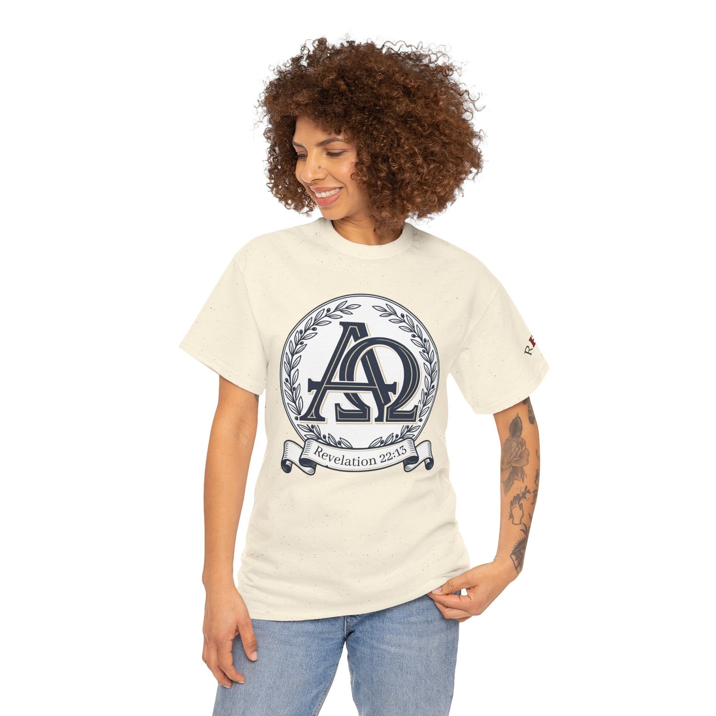 Alpha Omega T-shirt "I Am the First & the Last" Names of Jesus