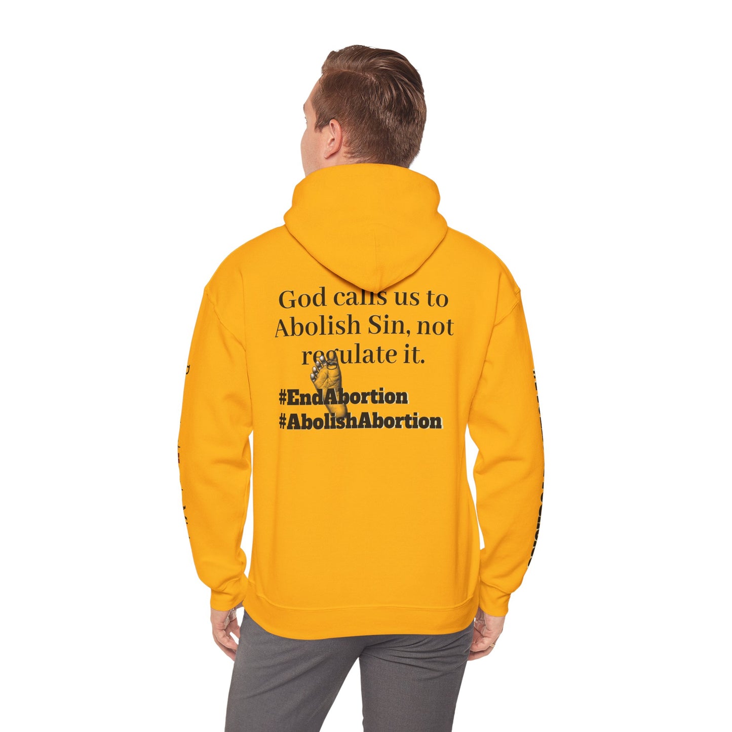 Abolish Abortion Heavy Blend™ Jeremiah 1:5 Hooded Sweatshirt