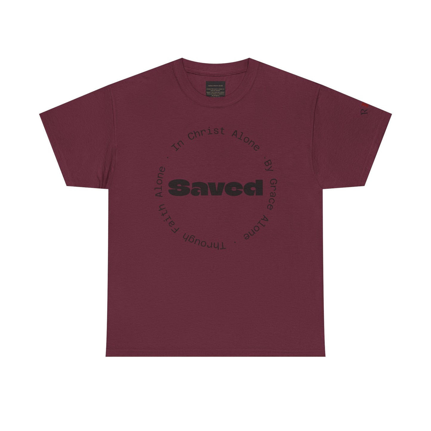 "Saved" Ephesians 2:8 T‑Shirt — Scripture back