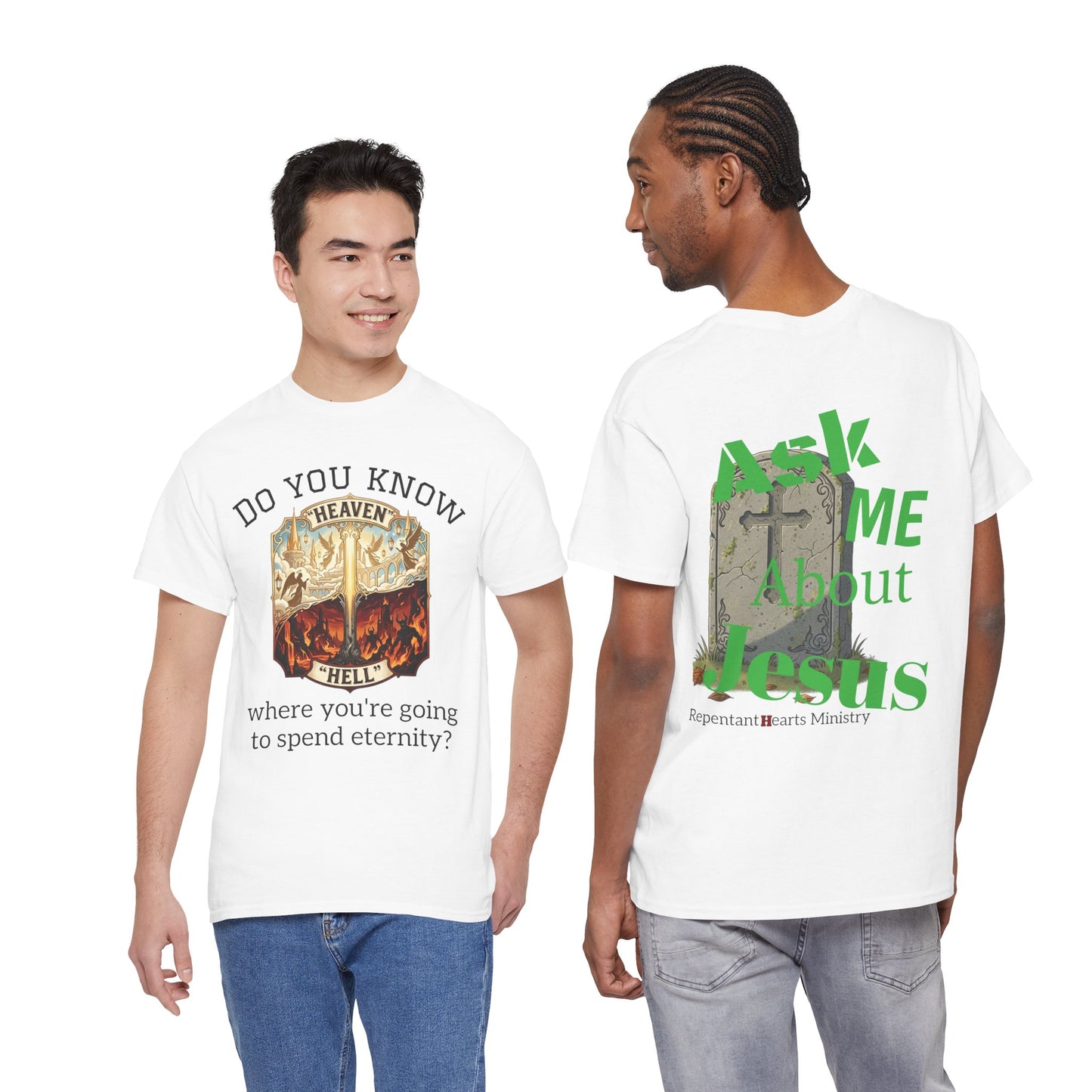 "Do You Know Where You’re Going? / Ask Me About Jesus"- Gospel Tee