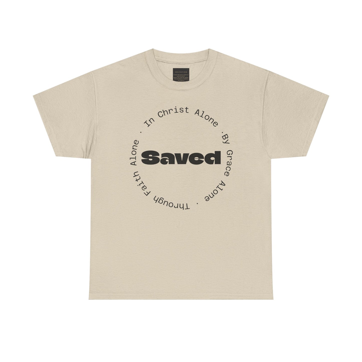 "Saved" Ephesians 2:8 T‑Shirt — Scripture back