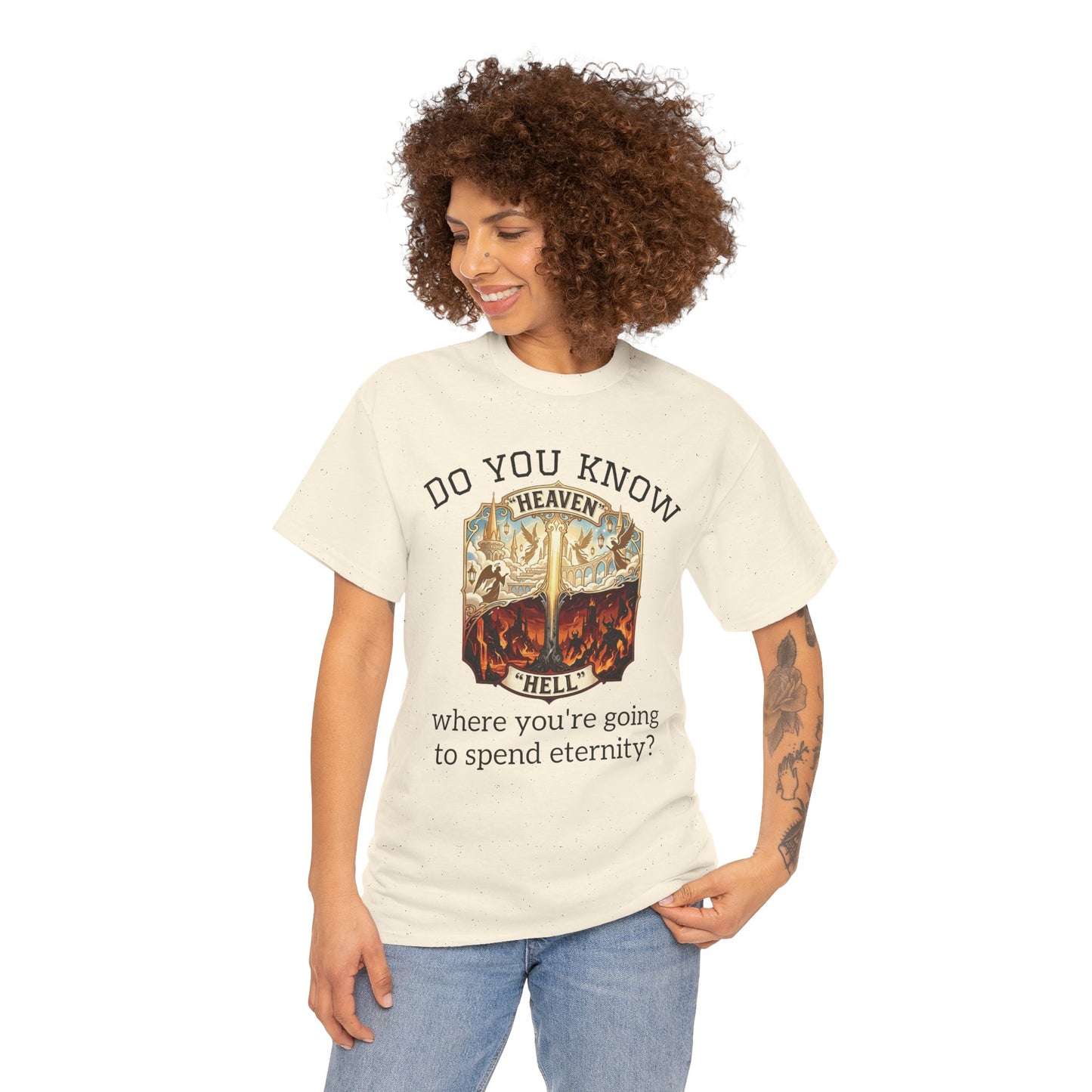 "Do You Know Where You’re Going? / Ask Me About Jesus"- Gospel Tee