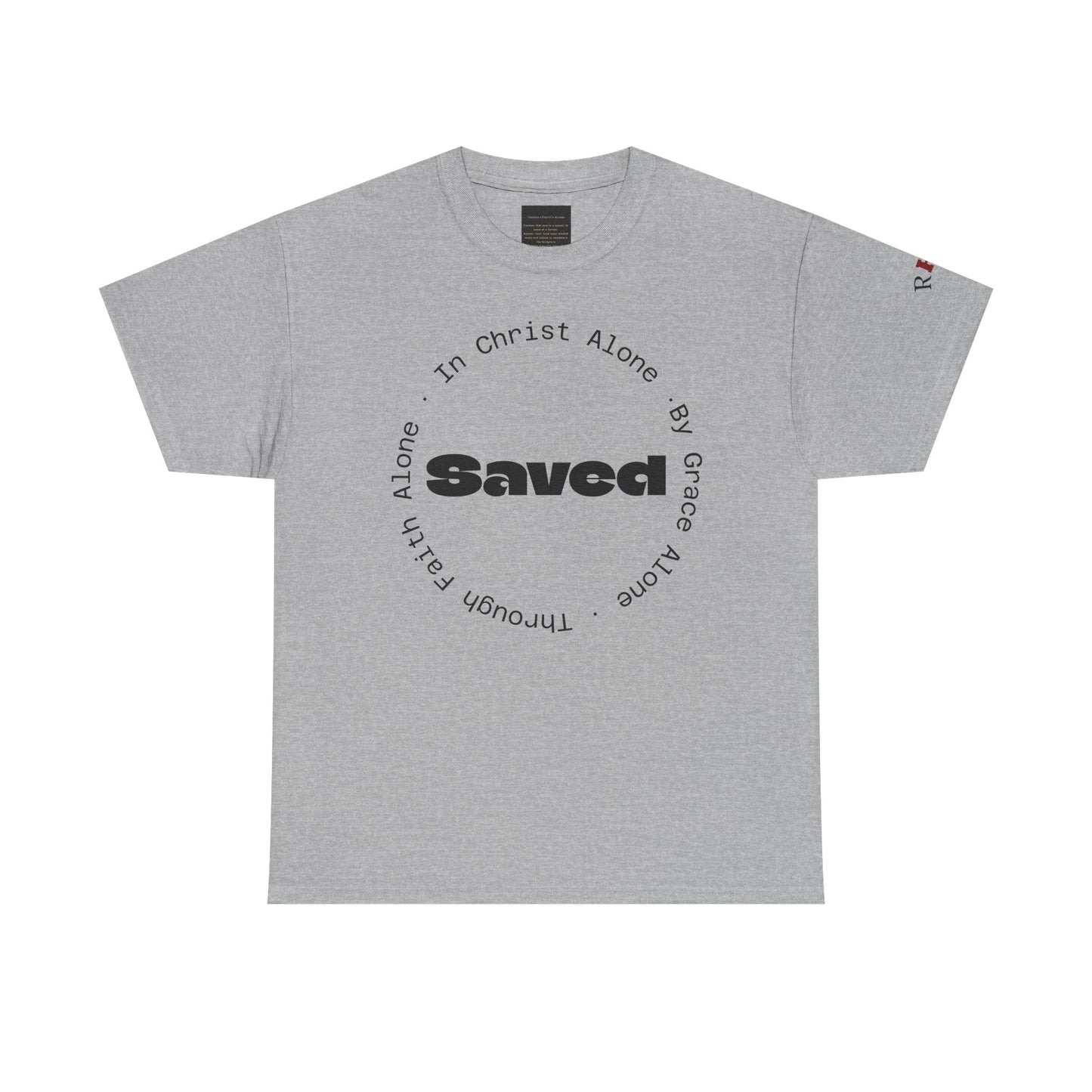 "Saved" Ephesians 2:8 T‑Shirt — Scripture back