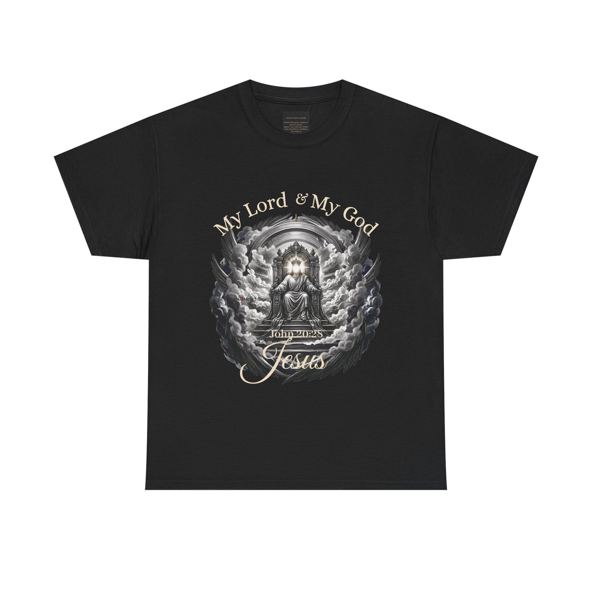 Jesus on the Throne "My Lord & My God" Christian Faith Tee