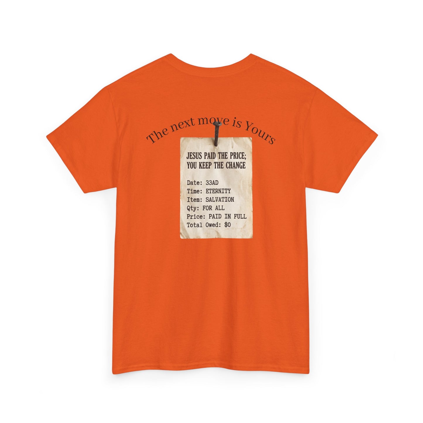 Your Debt Is Paid Romans 6:23 Inspirational- Christian Cross T-Shirt
