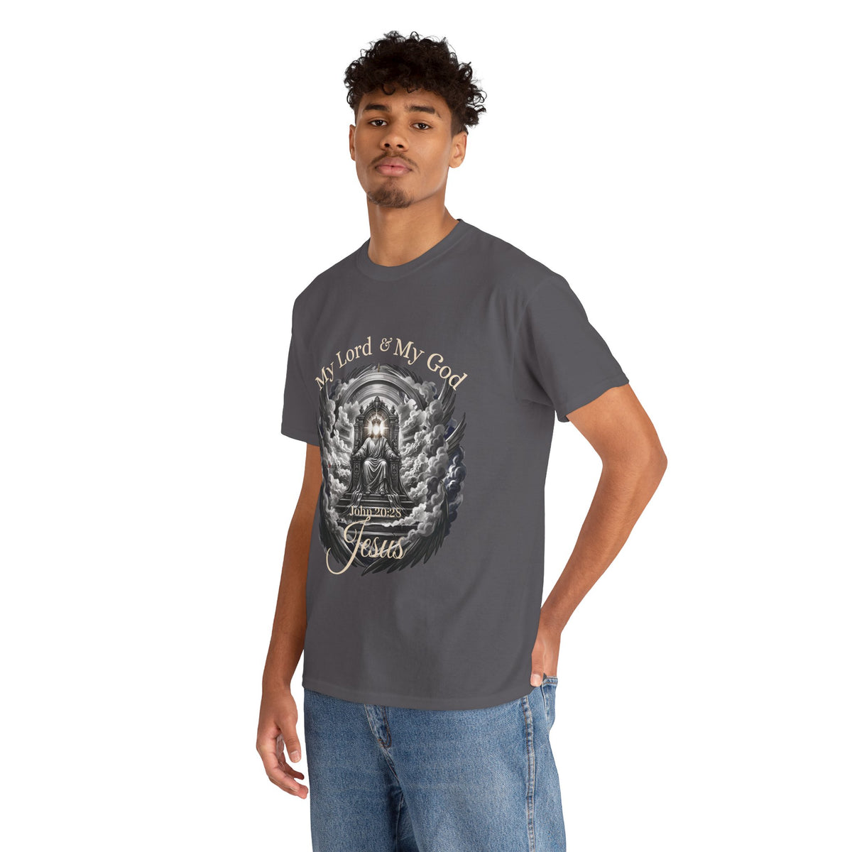 Jesus on the Throne "My Lord & My God" Christian Faith Tee