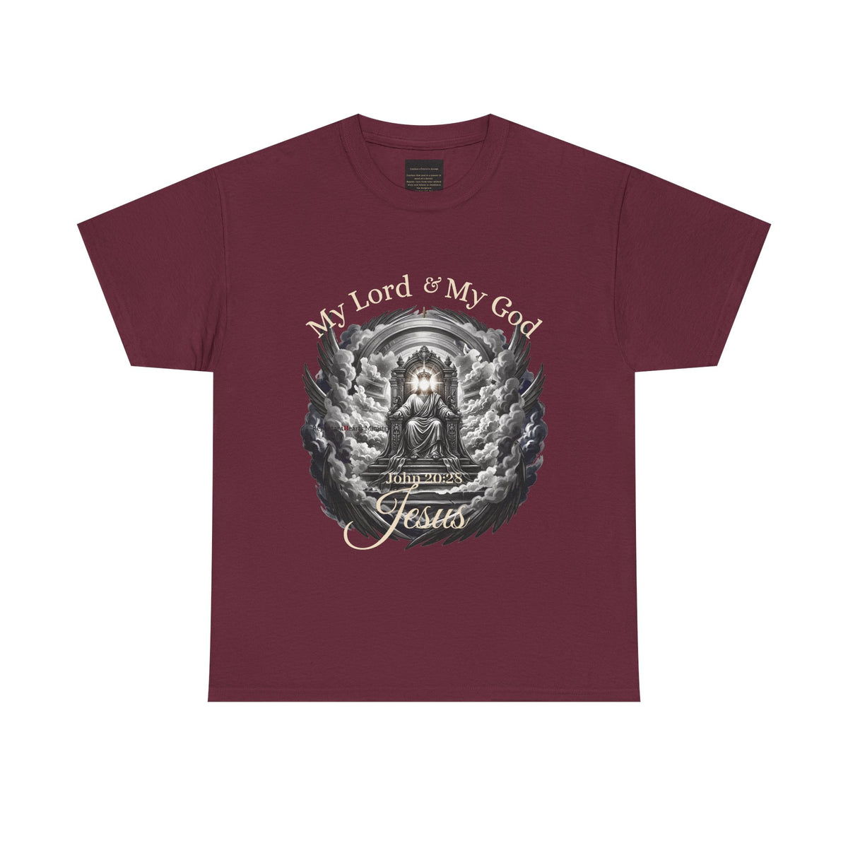 Jesus on the Throne "My Lord & My God" Christian Faith Tee