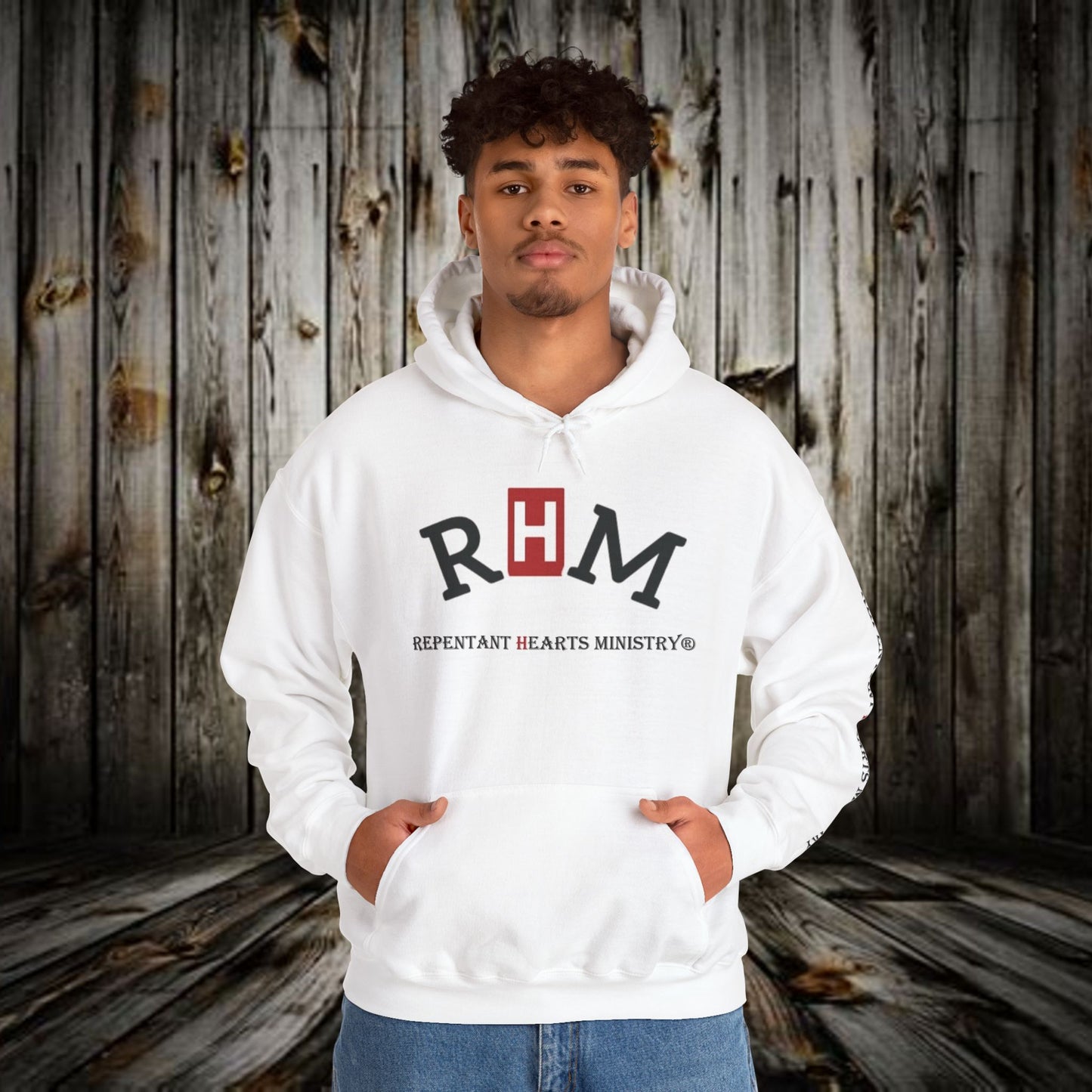 Biblical- Repentant Hearts Ministry Hoodie — Christian Hoodie with Scripture & Shofar Design