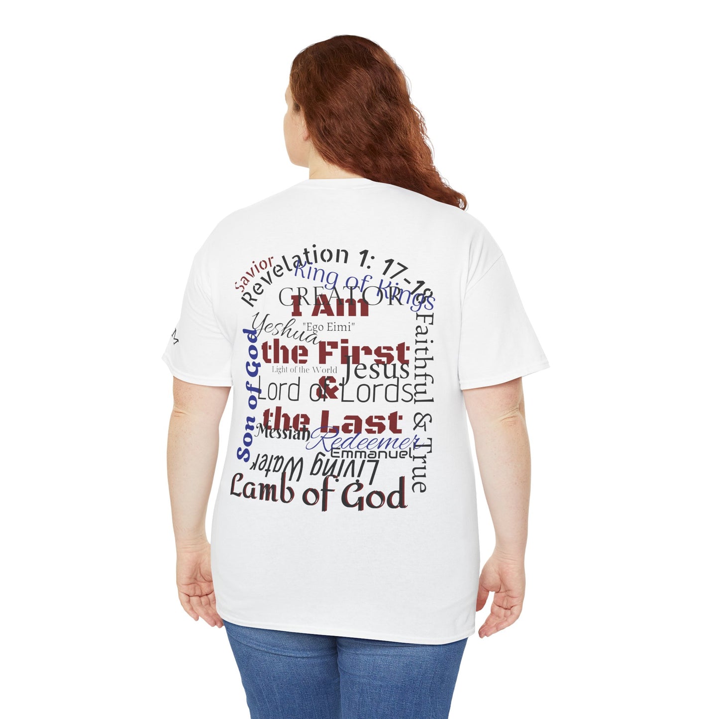 Alpha Omega T-shirt "I Am the First & the Last" Names of Jesus