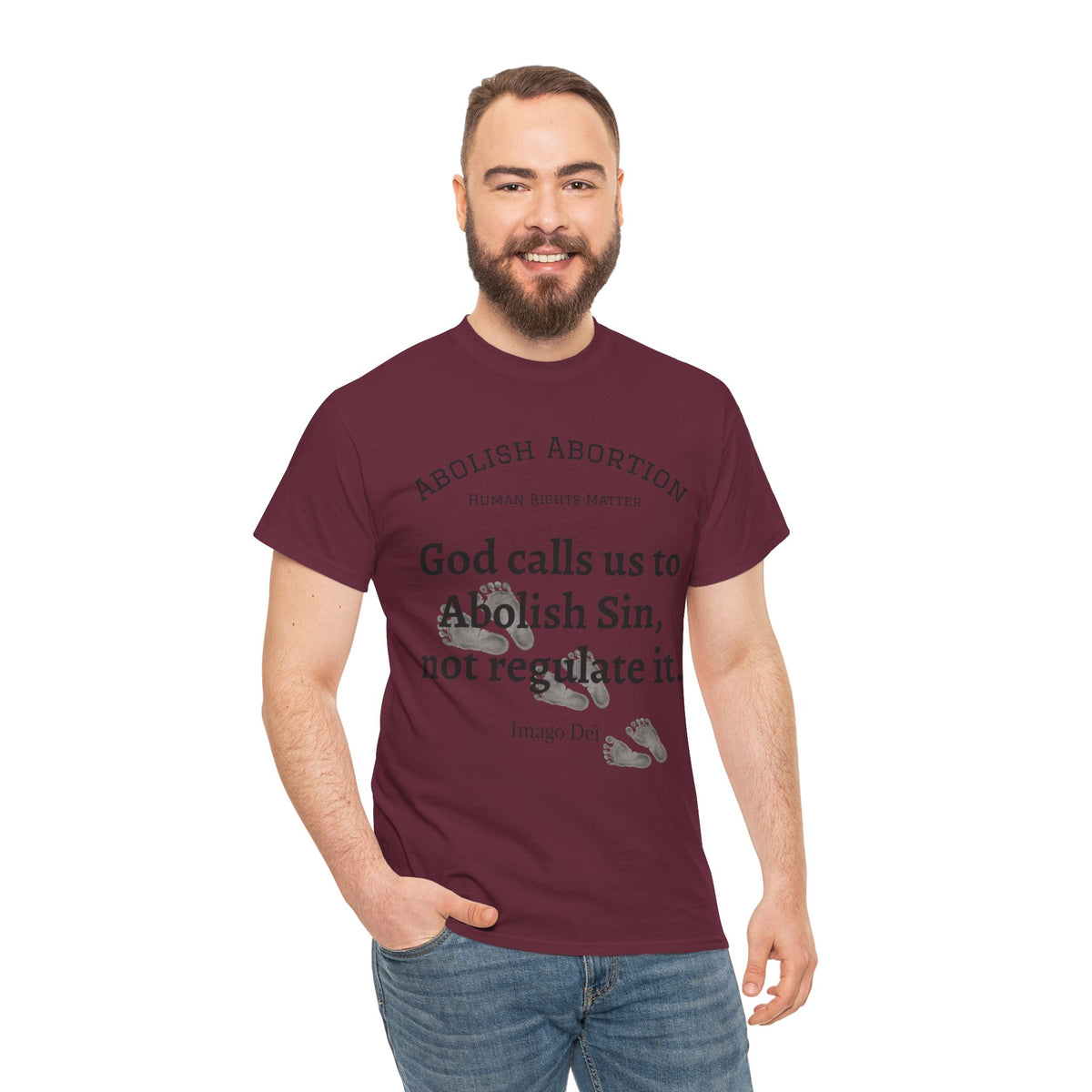 Abolish Abortion II T-Shirt — Jeremiah 1:5 Christian Message