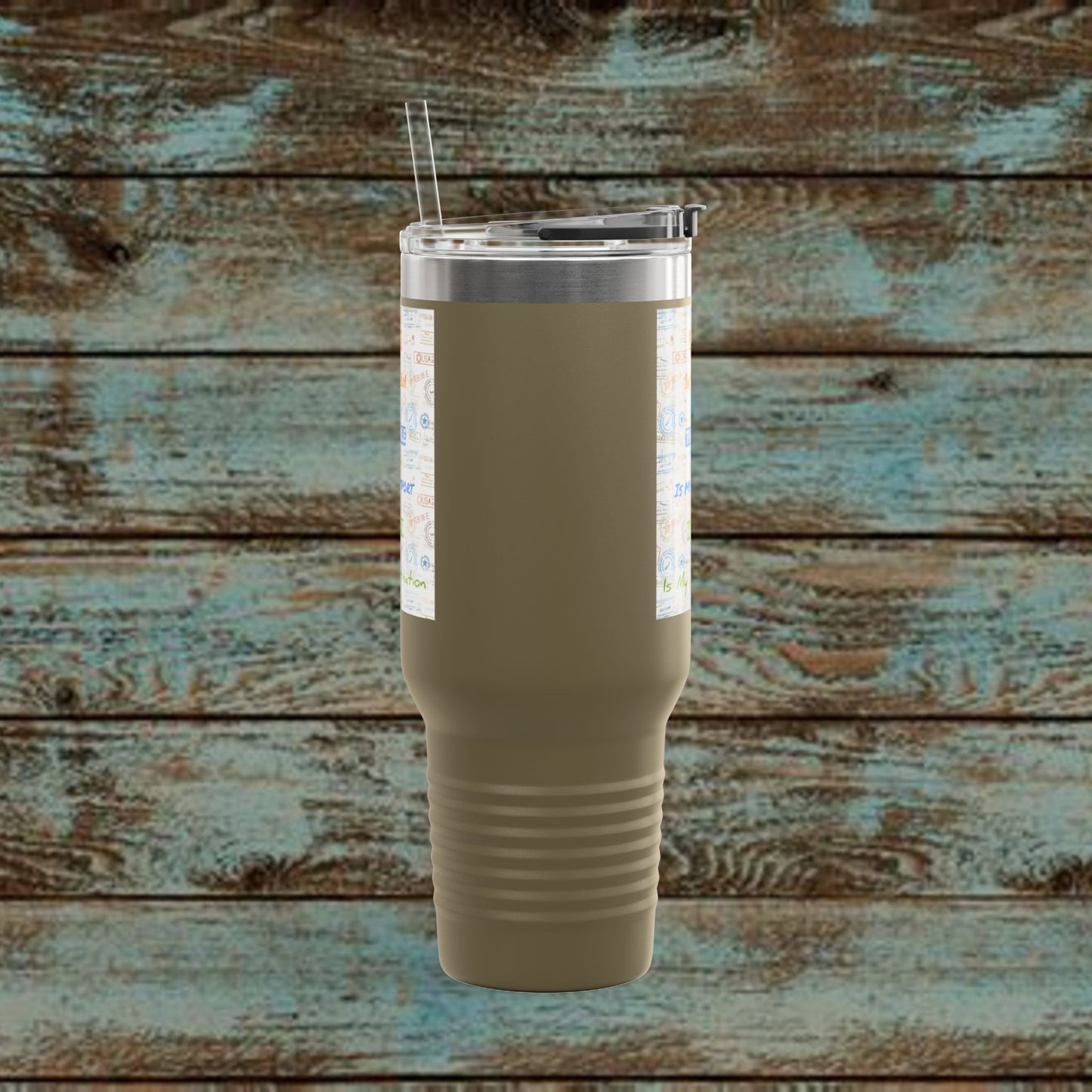 Faith Based Insulated Travel Mug – 40oz | Jesus is My Pilot Design | Perfect for Travelers & Pilots