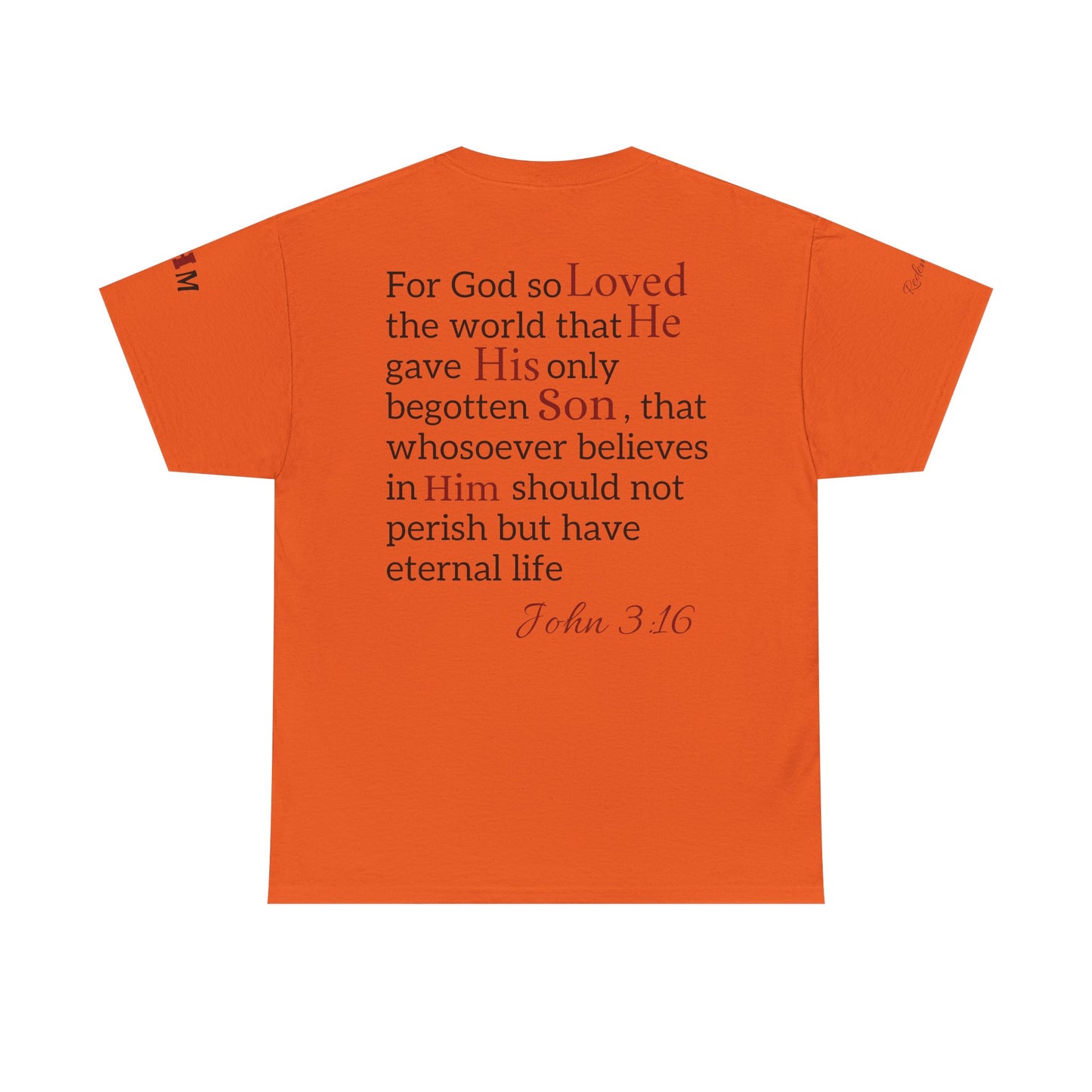 Redemption John 3:16 T-Shirt — Scripture Tee