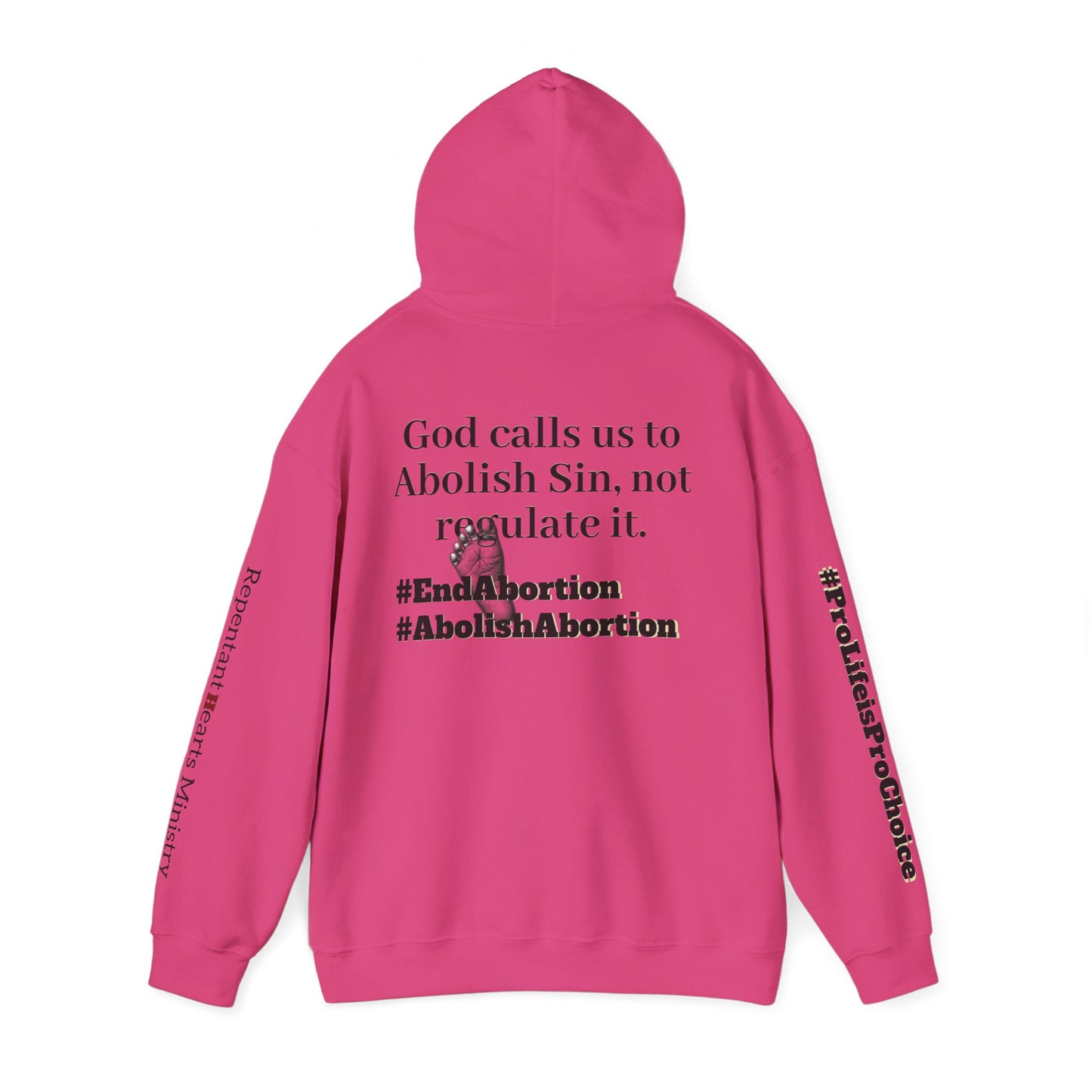 Abolish Abortion Heavy Blend™ Jeremiah 1:5 Hooded Sweatshirt