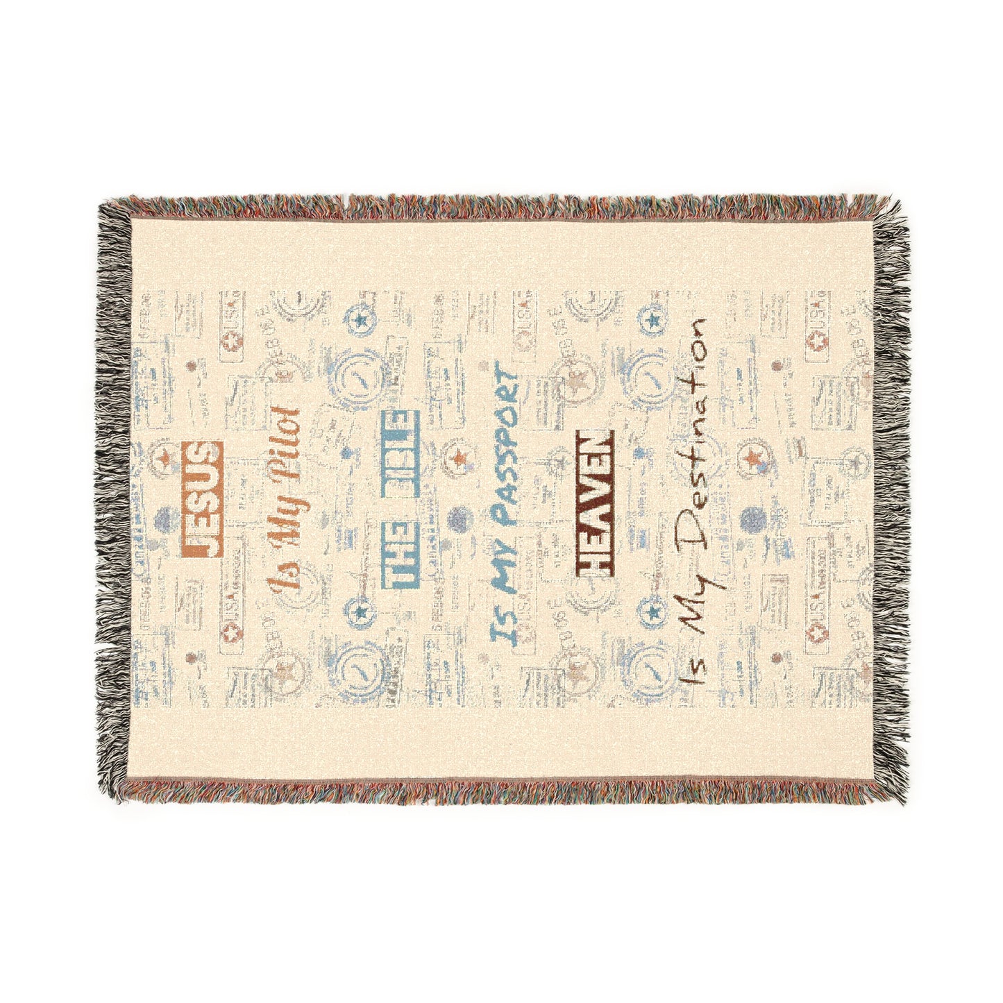 Faith Based Blanket - 'Heaven is My Destination' - Cozy Home Decor for Faith and Comfort