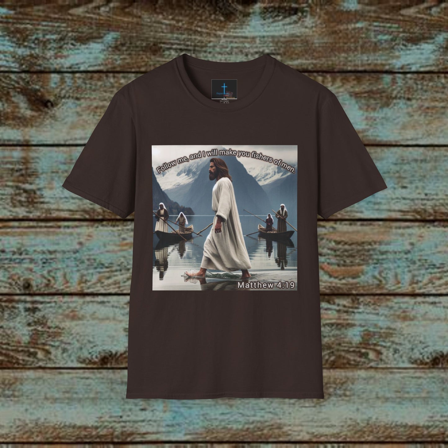 Matthew 4:19 - Jesus T-Shirt -  Design