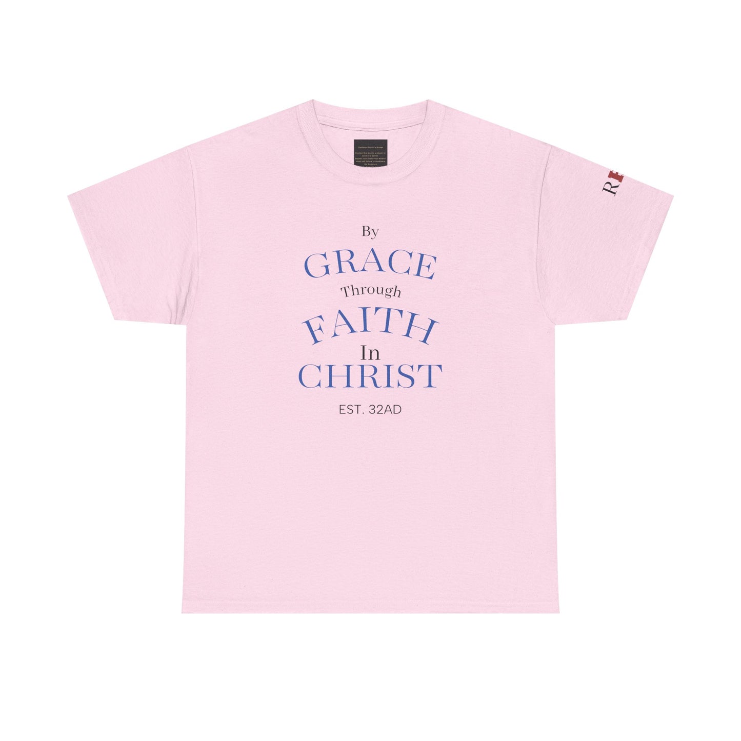 Ephesians 2:8-9 T-Shirt — "By Grace Through Faith in Christ" Christian Tee