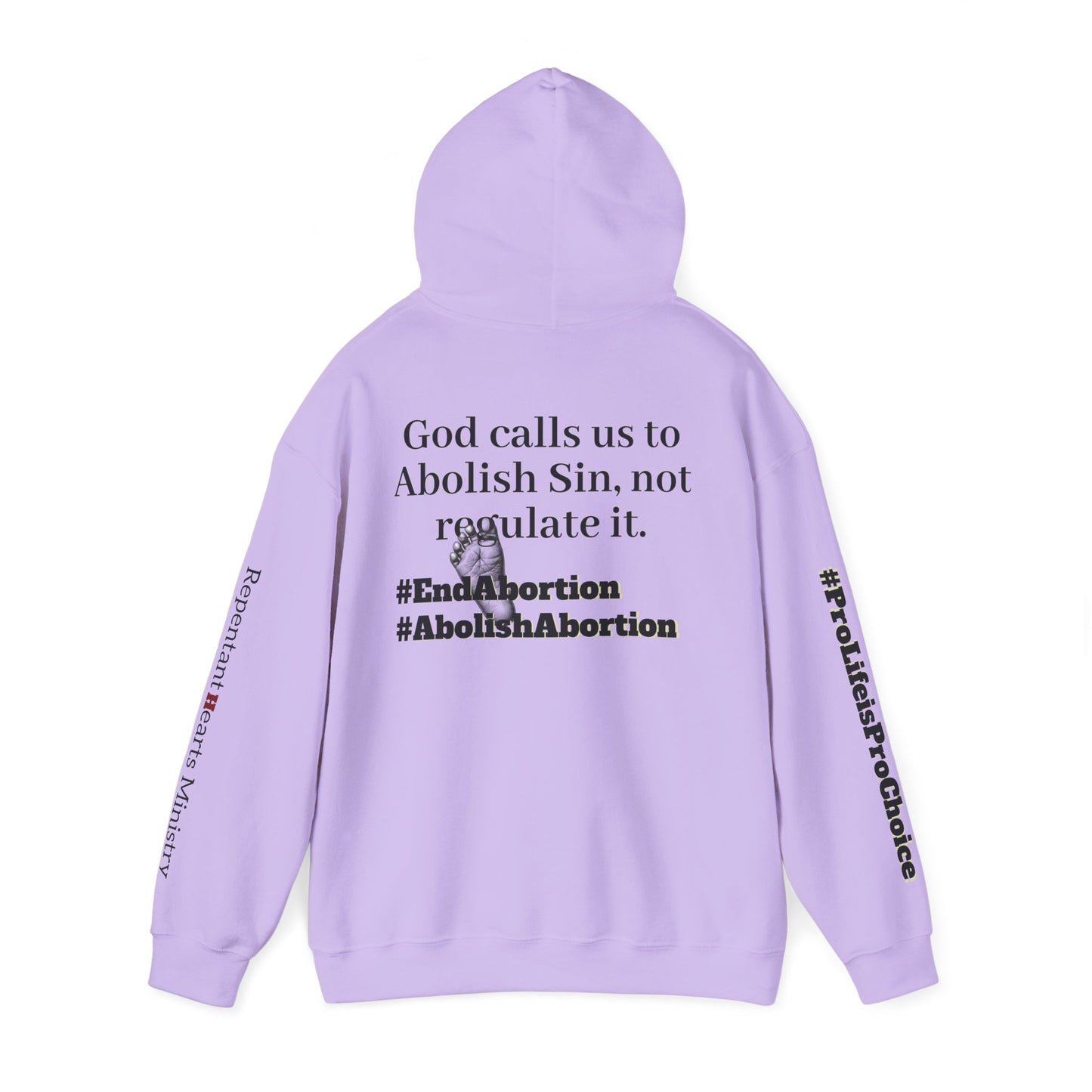 Abolish Abortion Heavy Blend™ Jeremiah 1:5 Hooded Sweatshirt