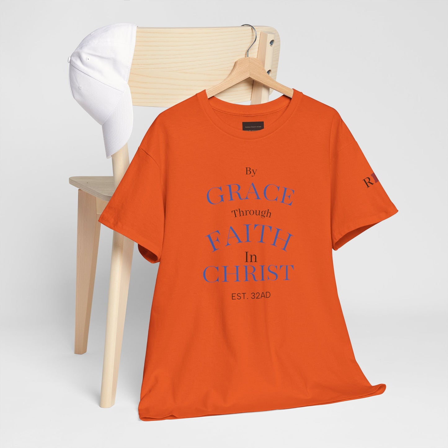 Ephesians 2:8-9 T-Shirt — "By Grace Through Faith in Christ" Christian Tee