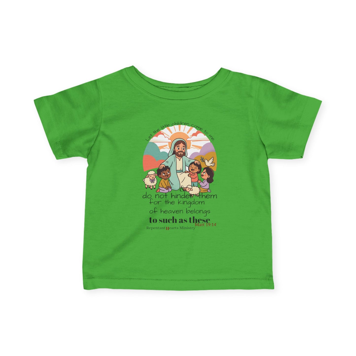 Infant Tee- 'Let the Little Children Come' Christian - Matthew 19:14