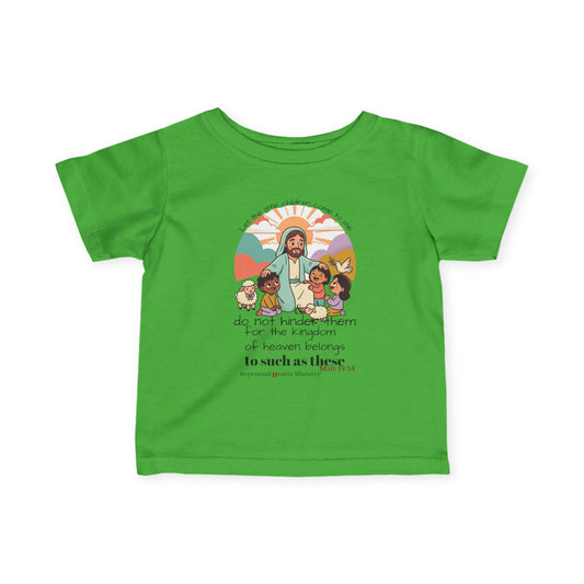 Infant Tee- 'Let the Little Children Come' Christian - Matthew 19:14