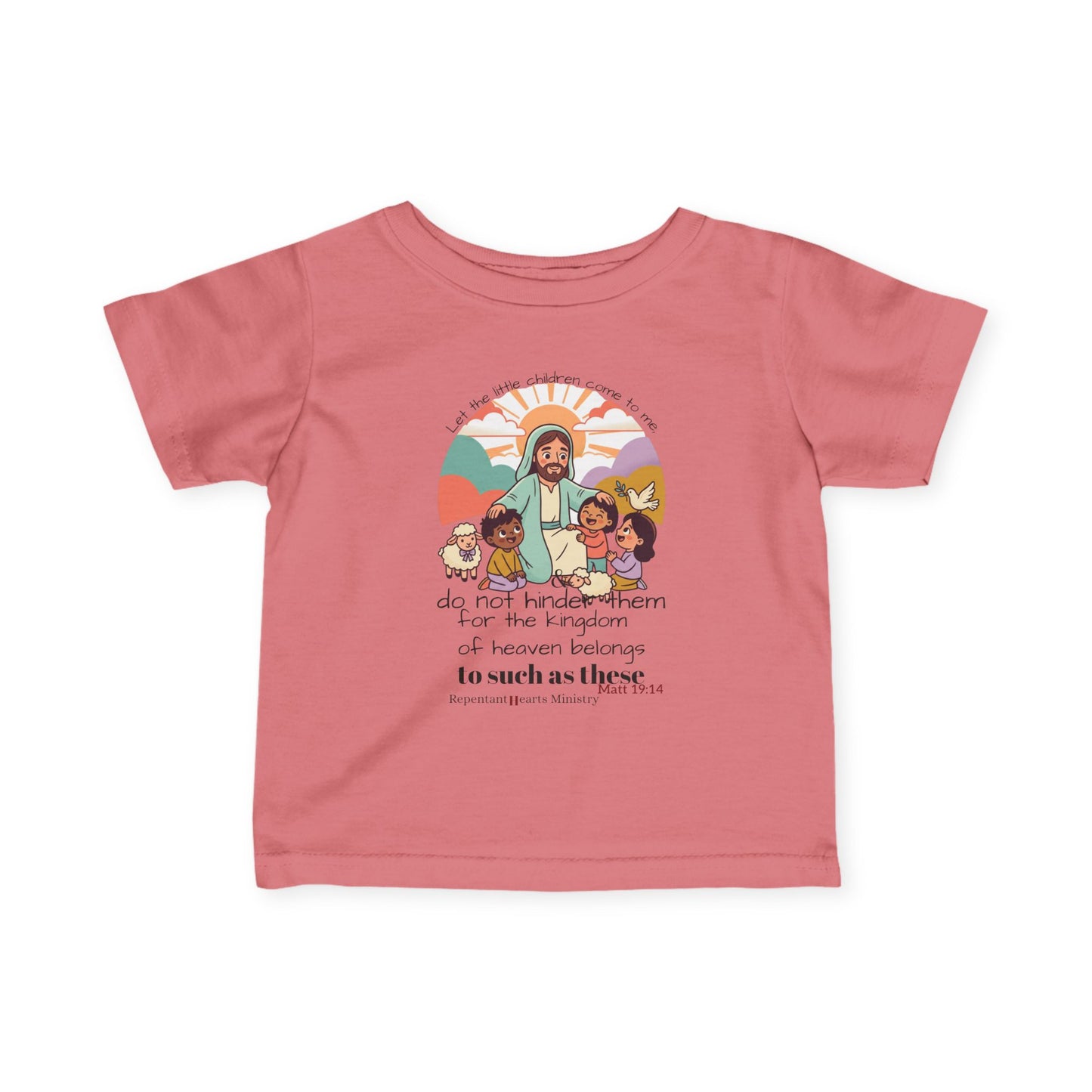 Infant Tee- 'Let the Little Children Come' Christian - Matthew 19:14