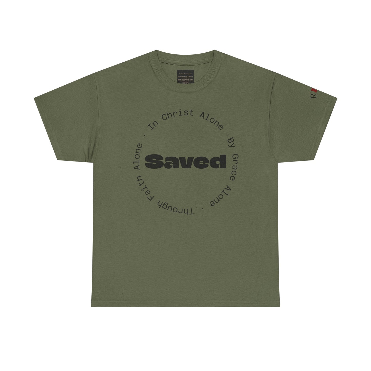 "Saved" Ephesians 2:8 T‑Shirt — Scripture back