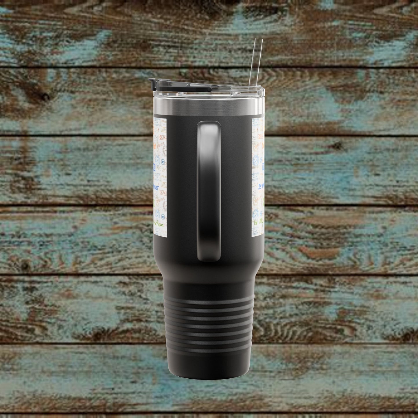Faith Based Insulated Travel Mug – 40oz | Jesus is My Pilot Design | Perfect for Travelers & Pilots