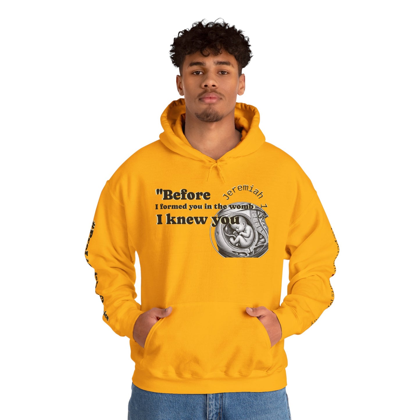 Abolish Abortion Heavy Blend™ Jeremiah 1:5 Hooded Sweatshirt