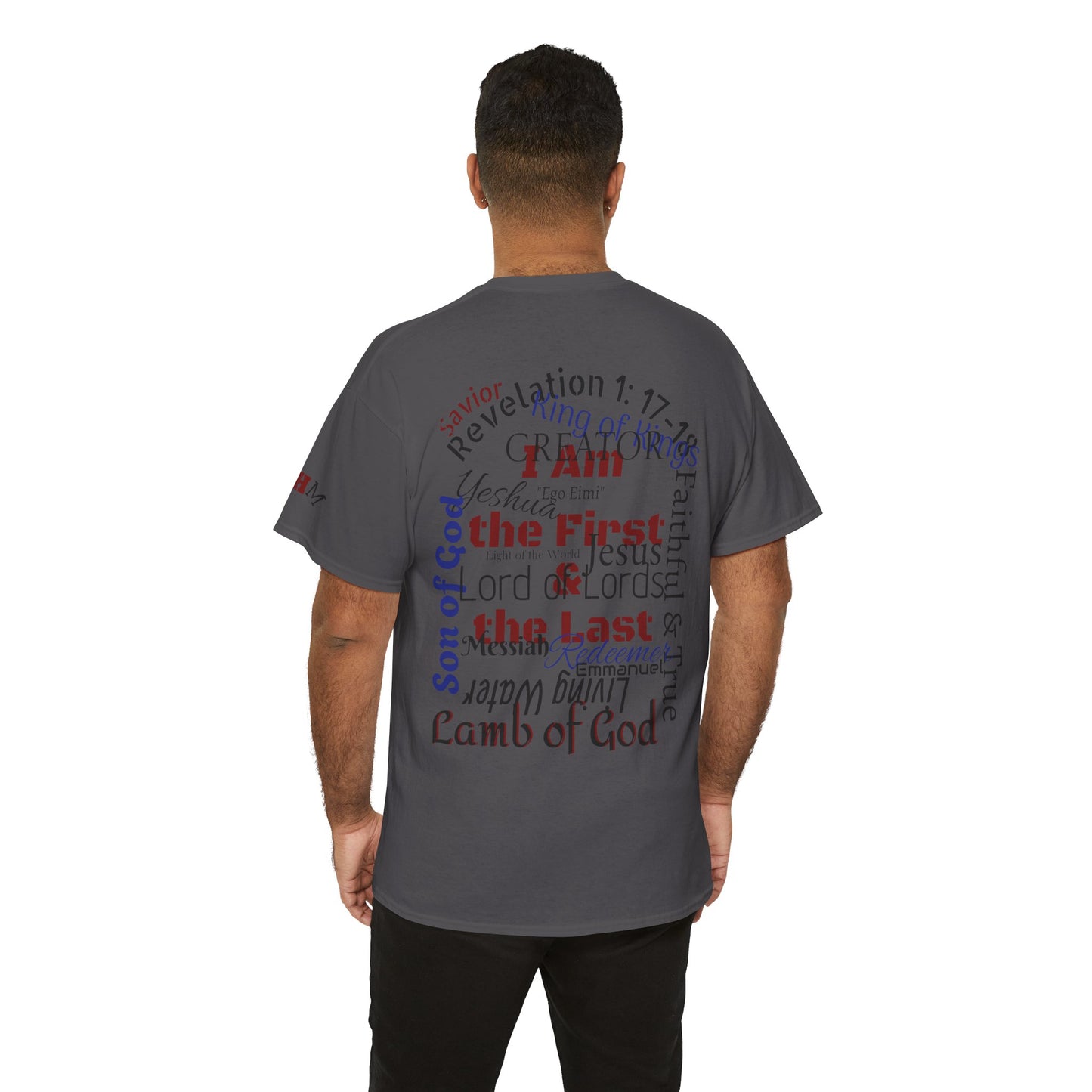 Alpha Omega T-shirt "I Am the First & the Last" Names of Jesus